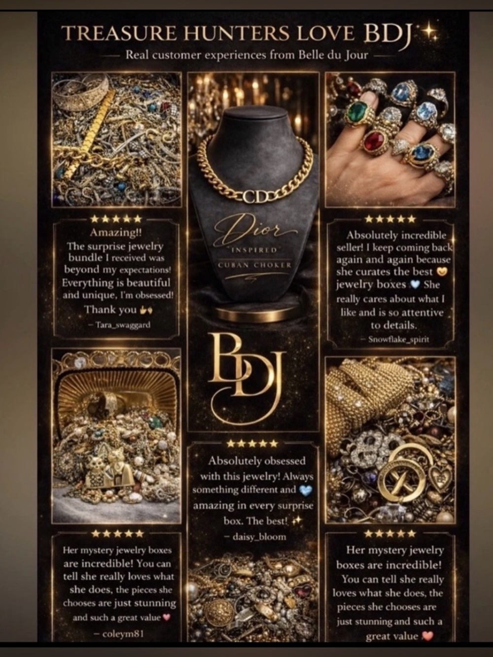 Elite Estate Jewelry Lot | Mostly Wearable High End Mix | 2 Lb Gold Silver - Picture 7 of 10